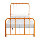 Bethany Orange Twin Metal Platform Bed