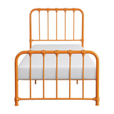 Bethany Orange Twin Metal Platform Bed