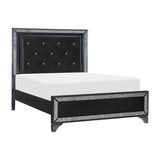 Salon Pearl Black Metallic Eastern King Bed