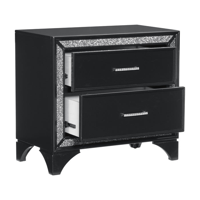 Salon Black Night Stand