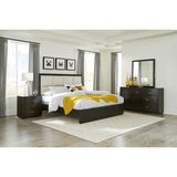 Hodgin Dark Charcoal Queen Platform Bed