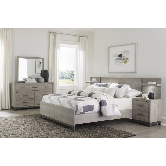 Zephyr Light Gray And Full Bed