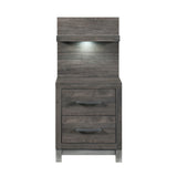 Zephyr Night Stand With Wall Panel