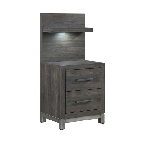 (2) Night Stand with Wall Panel