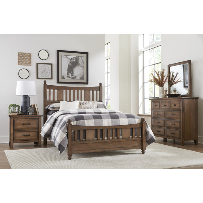 Brevard Light Brown Eastern King Bed