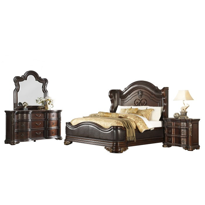 Highlands Dark Cherry Eastern King Bed