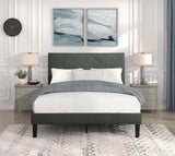 Raina Gray Queen Platform Bed