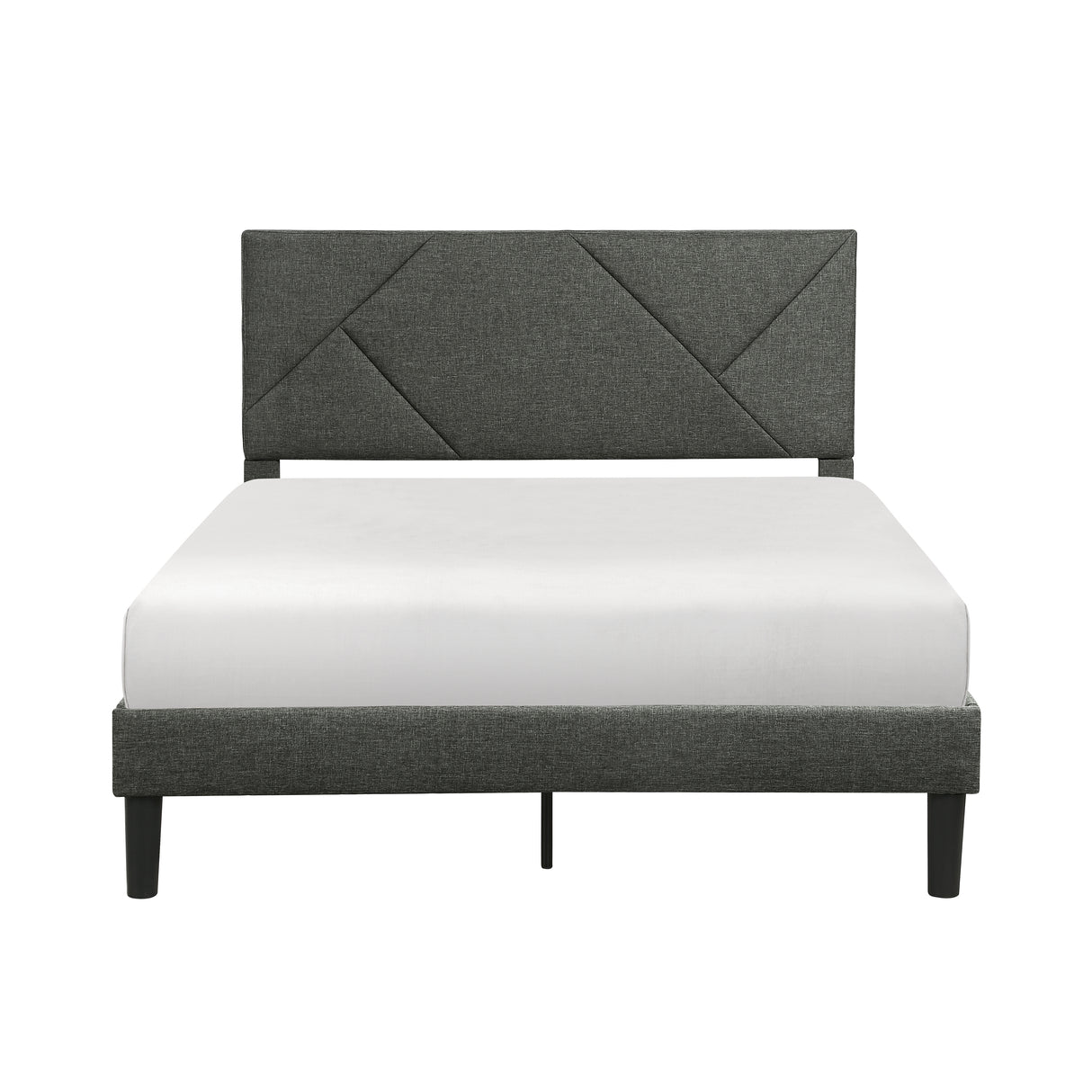 Raina Gray Queen Platform Bed