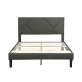 Raina Gray Queen Platform Bed