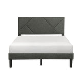 Raina Gray Queen Platform Bed