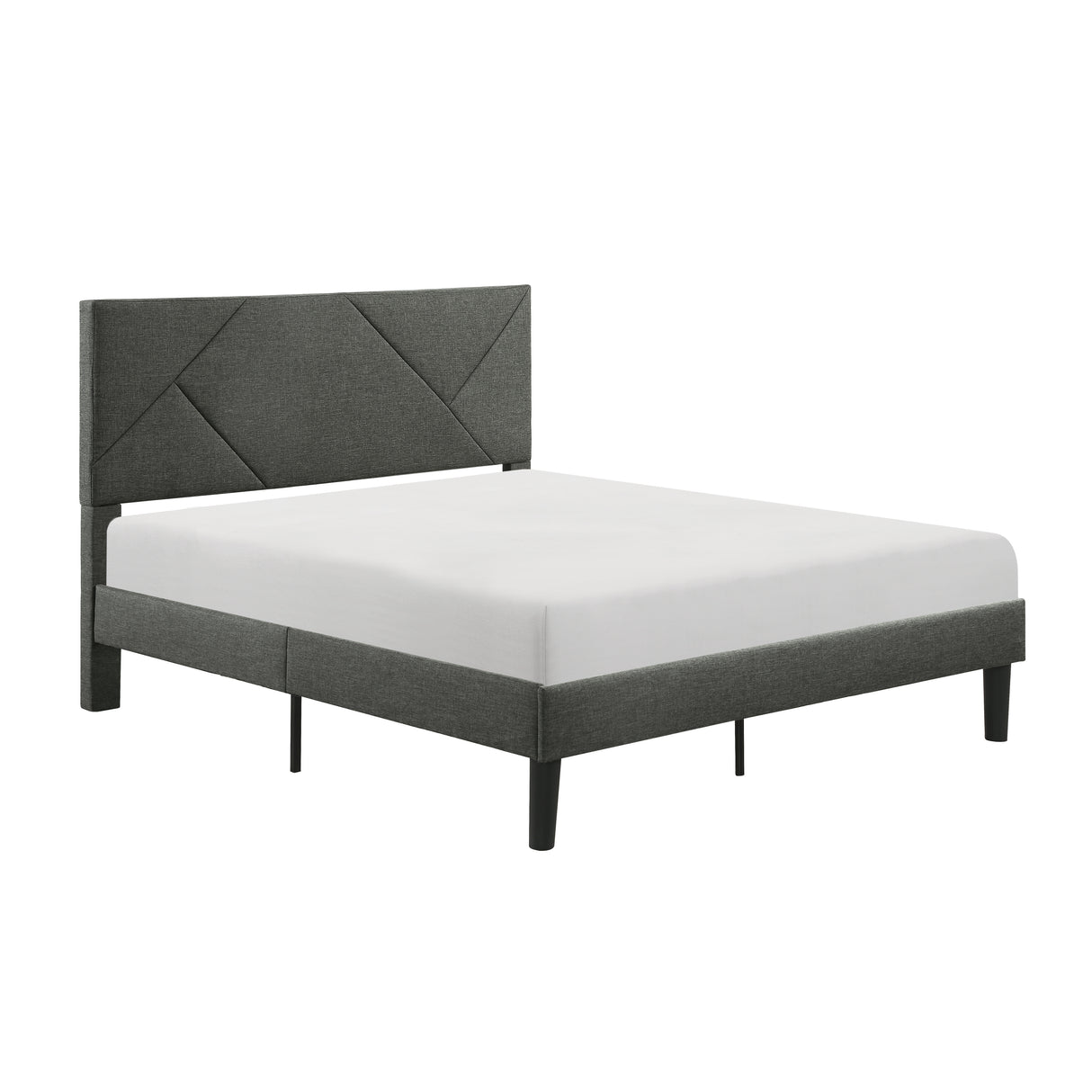 Raina Gray Queen Platform Bed