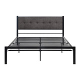 Samuel Black Metal Full Platform Bed