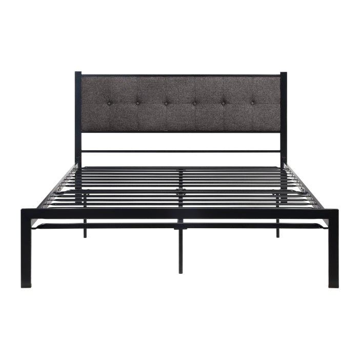 Samuel Black Metal Full Platform Bed