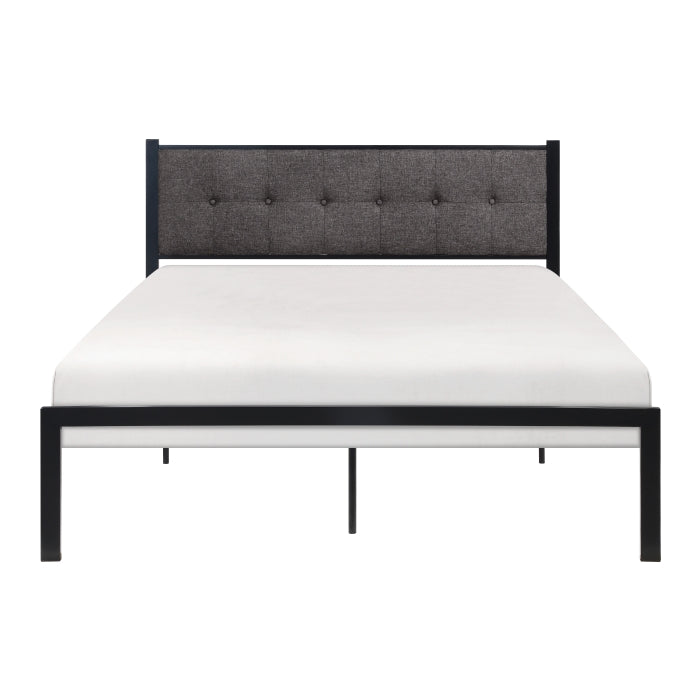 Samuel Black Metal Full Platform Bed