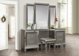 Tamsin Silver-Gray Vanity Stool