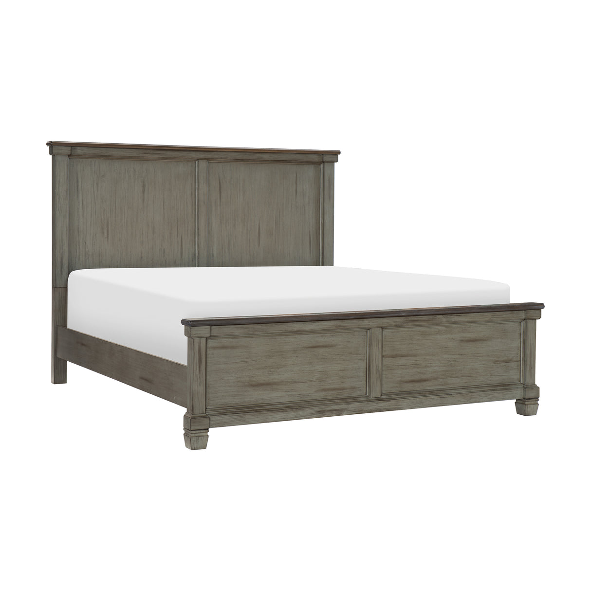 Weaver Coffee And Antique Gray Queen Bed