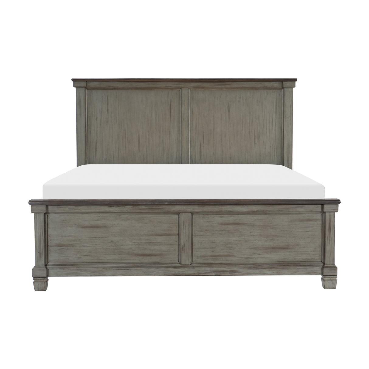 Weaver Coffee And Antique Gray Queen Bed