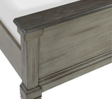 Weaver Coffee And Antique Gray Eastern King Bed