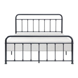 Fawn Black Queen Platform Bed