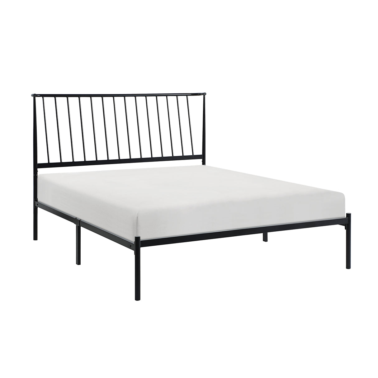 Augusta Black Queen Platform Bed