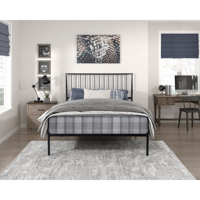 Augusta Black Full Platform Bed