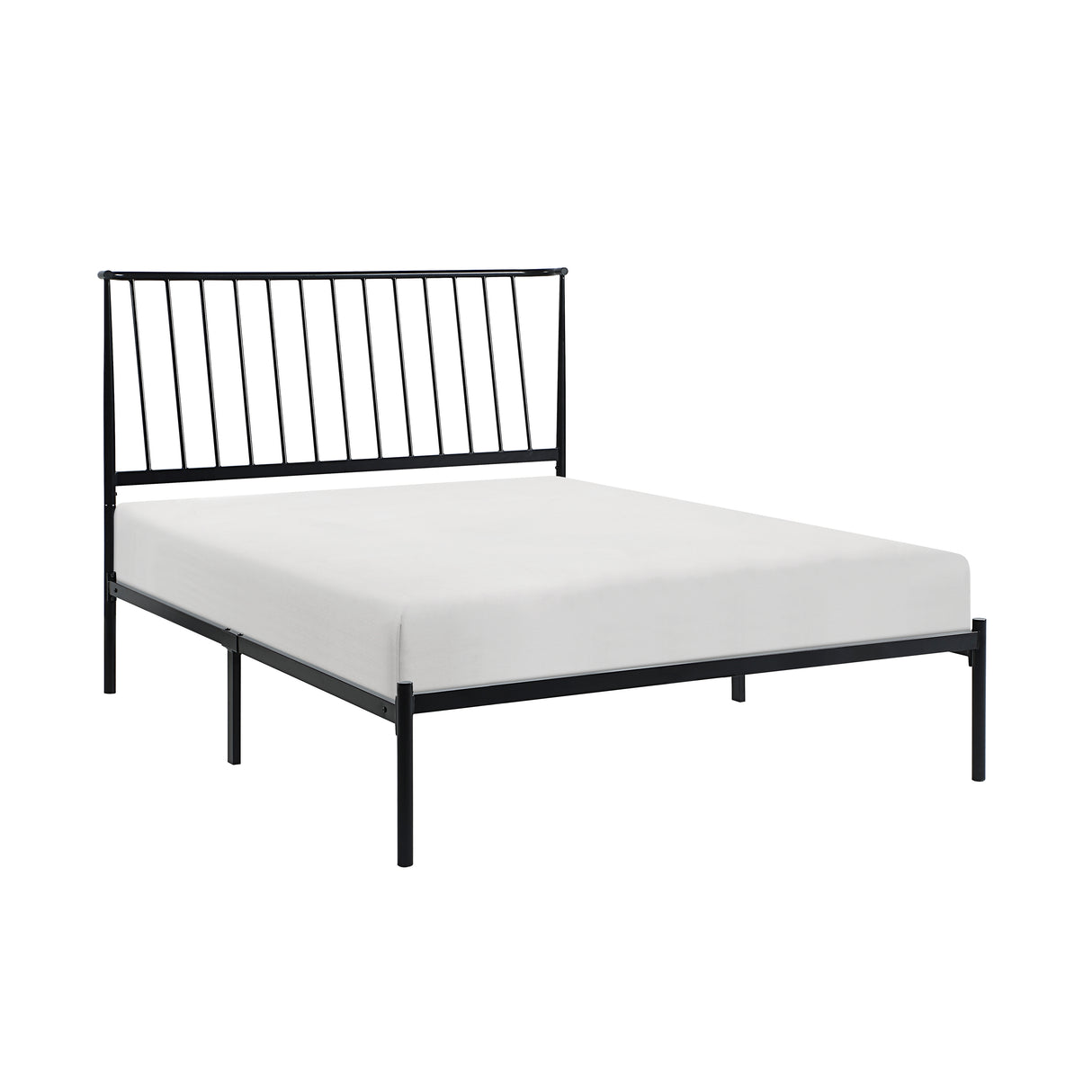 Augusta Black Full Platform Bed