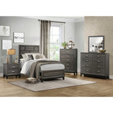 Davi Gray Twin Bed