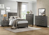 Davi Gray Twin Bed