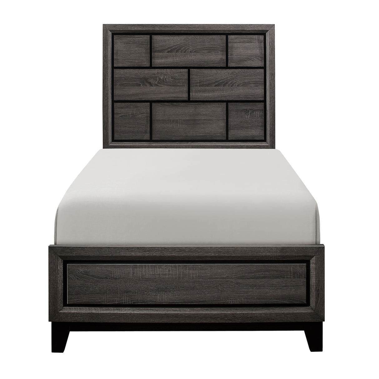 Davi Gray Twin Bed