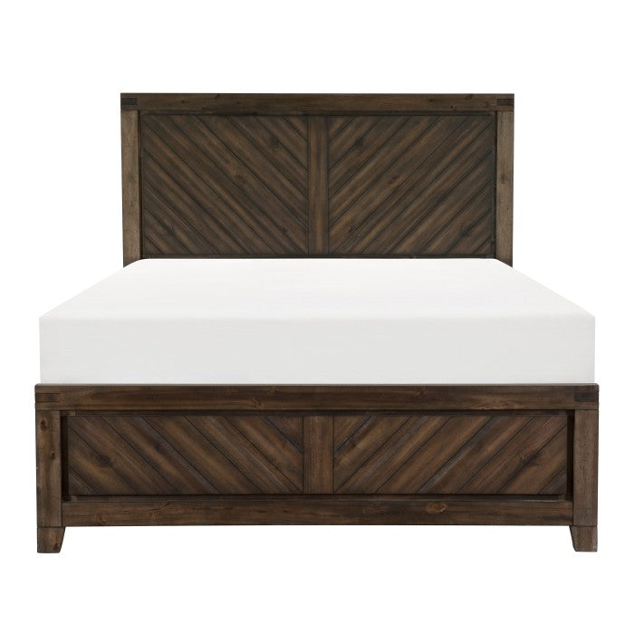 Parnell Distressed Espresso Eastern King Bed