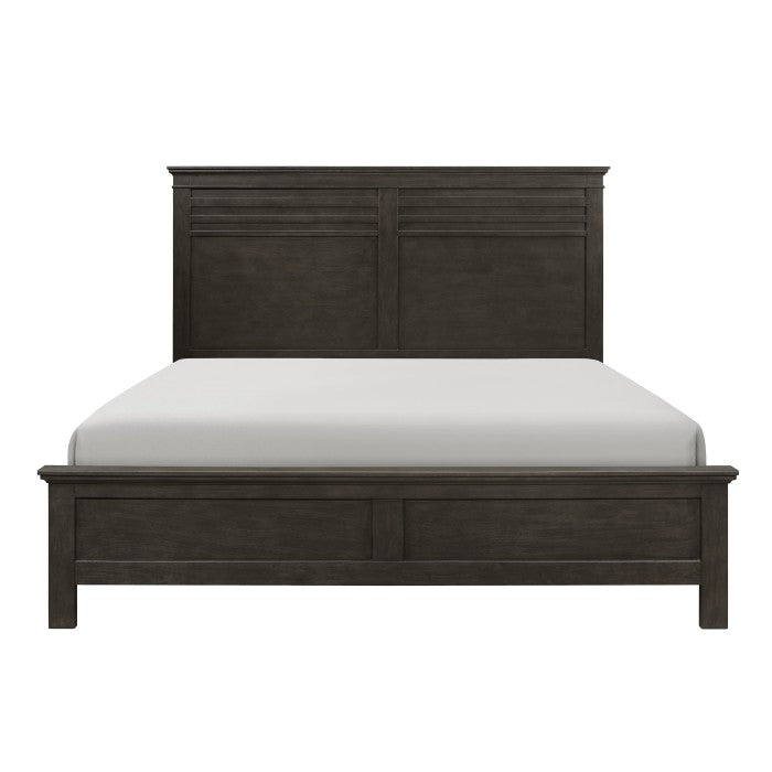 Farm Charcoal Gray California King Bed