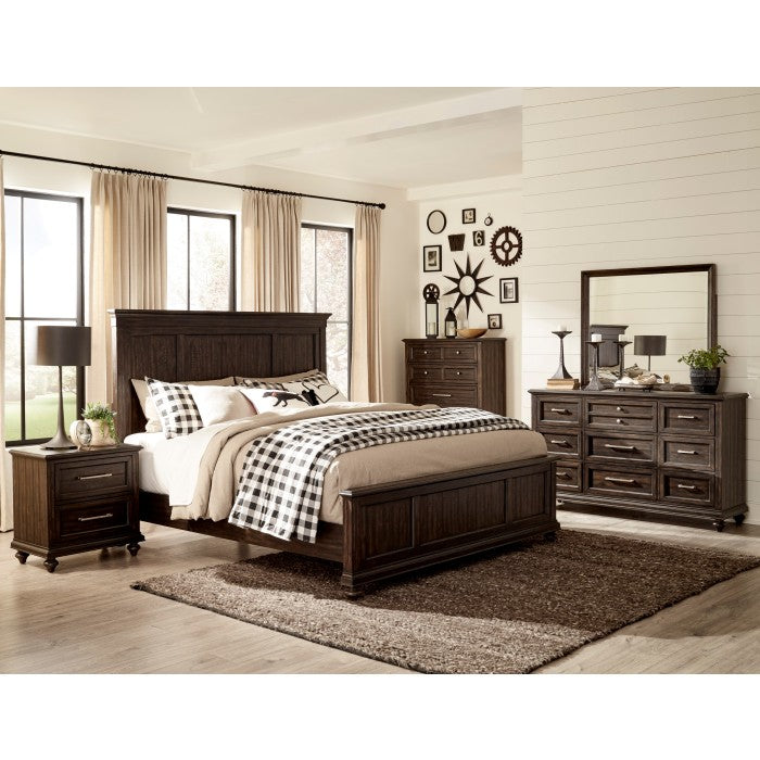 Cardano Driftwood Charcoal Eastern King Bed