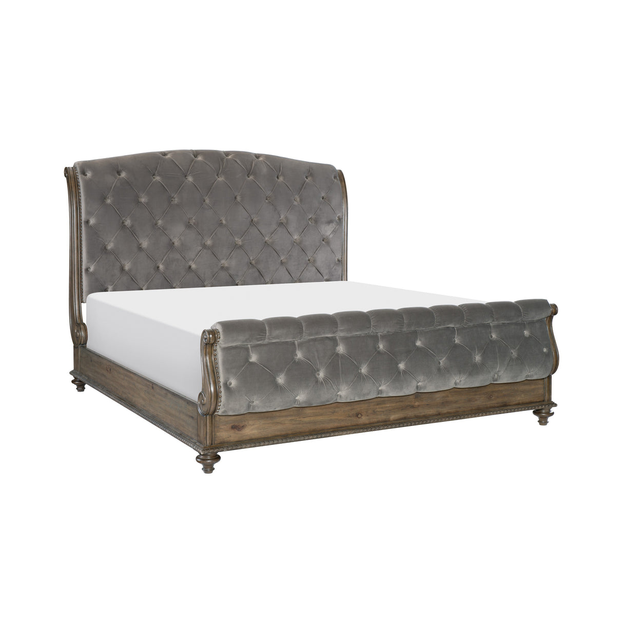 Rachelle Weathered Pecan Eastern King Bed