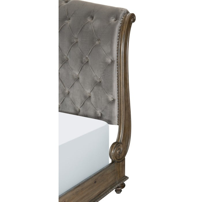 Rachelle Weathered Pecan Eastern King Bed