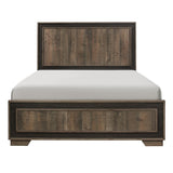 Ellendale Rustic Mahogany And Dark Ebony Full Bed