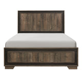 Ellendale Rustic Mahogany And Dark Ebony Eastern King Bed