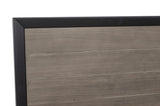 Raku Gray And Black California King Platform Bed With Footboard Storage