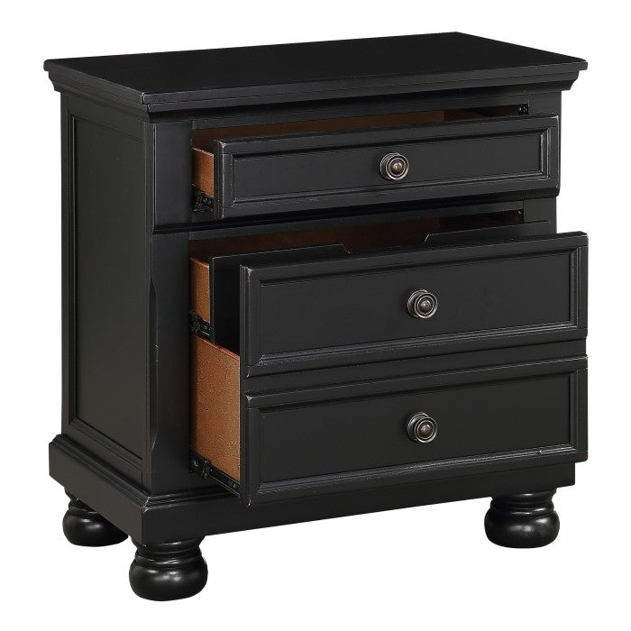 Laurelin Black Nightstand