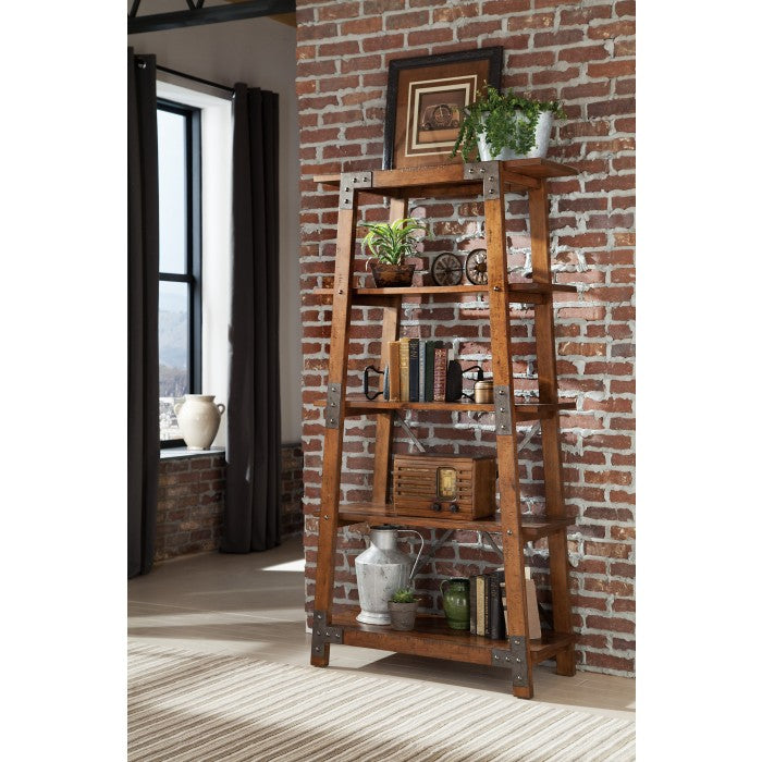 Holverson Rustic Brown Bookcase