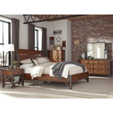 Holverson Rustic Brown And Gunmetal Queen Platform Bed