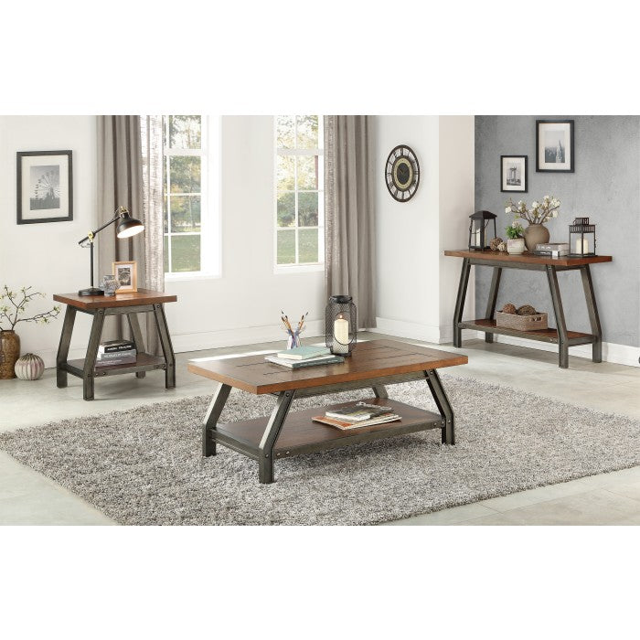 Holverson Rustic Brown Sofa Table