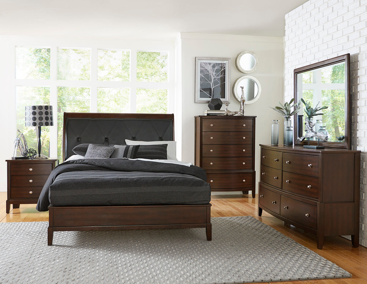 Cotterill Dark Cherry Eastern King Bed