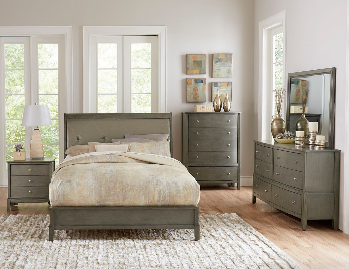 Cotterill Gray Queen Bed