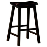 Durant Wooden Bar Stools Black (Set Of 2)