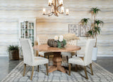 Florence Rustic Honey 5-Piece Round Dining Table Set