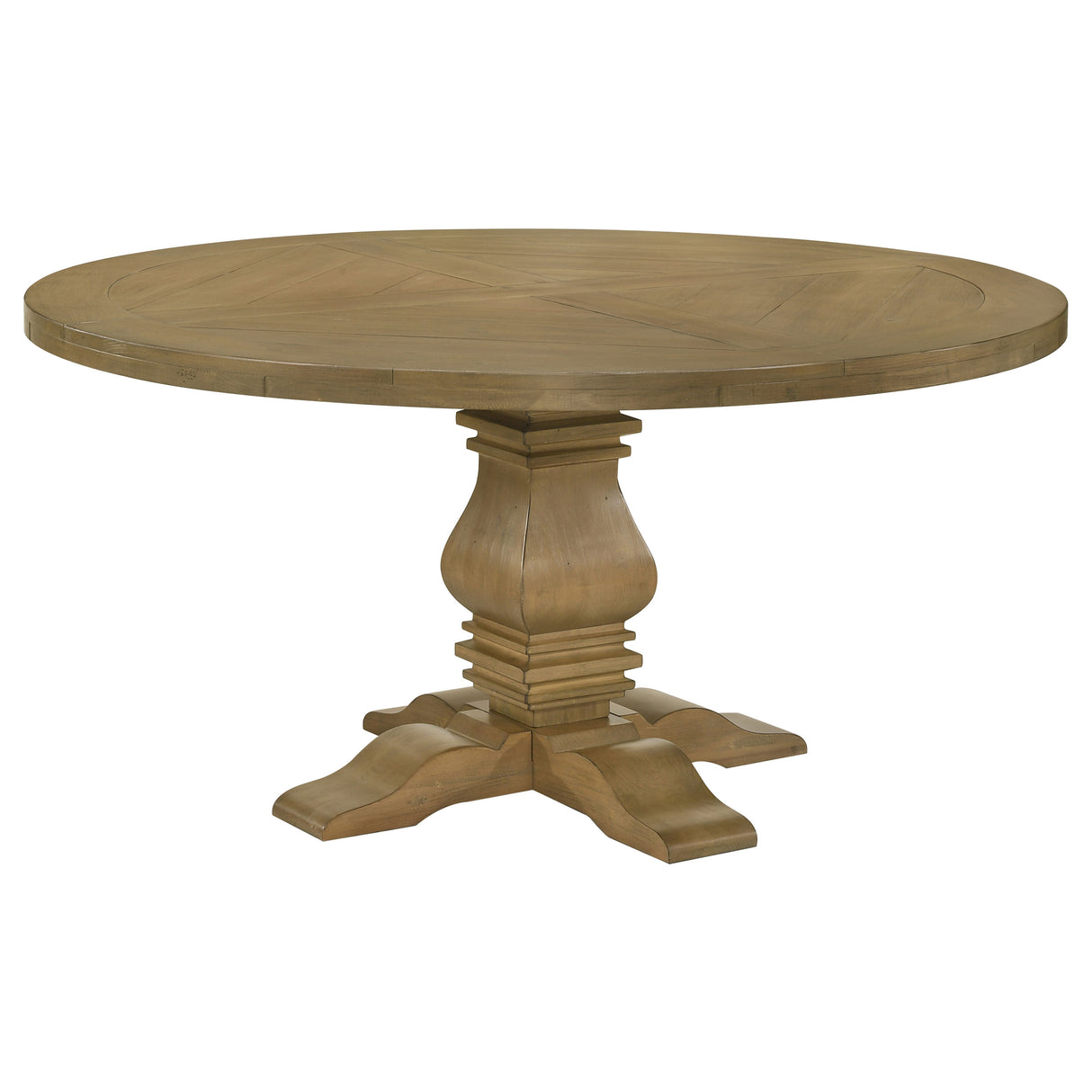 Florence Rustic Honey Round 60-Inch Wood Dining Table