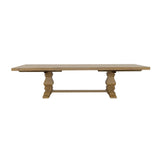 Florence Rustic Honey 126-Inch Extension Dining Table