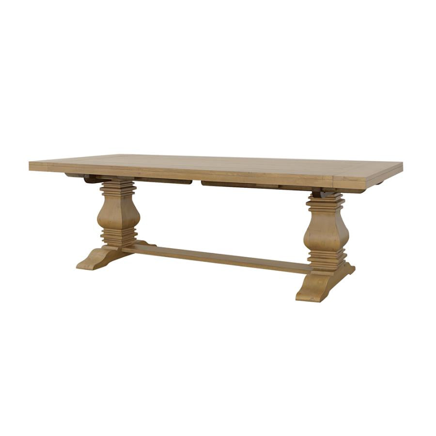 Florence Rustic Honey 126-Inch Extension Dining Table