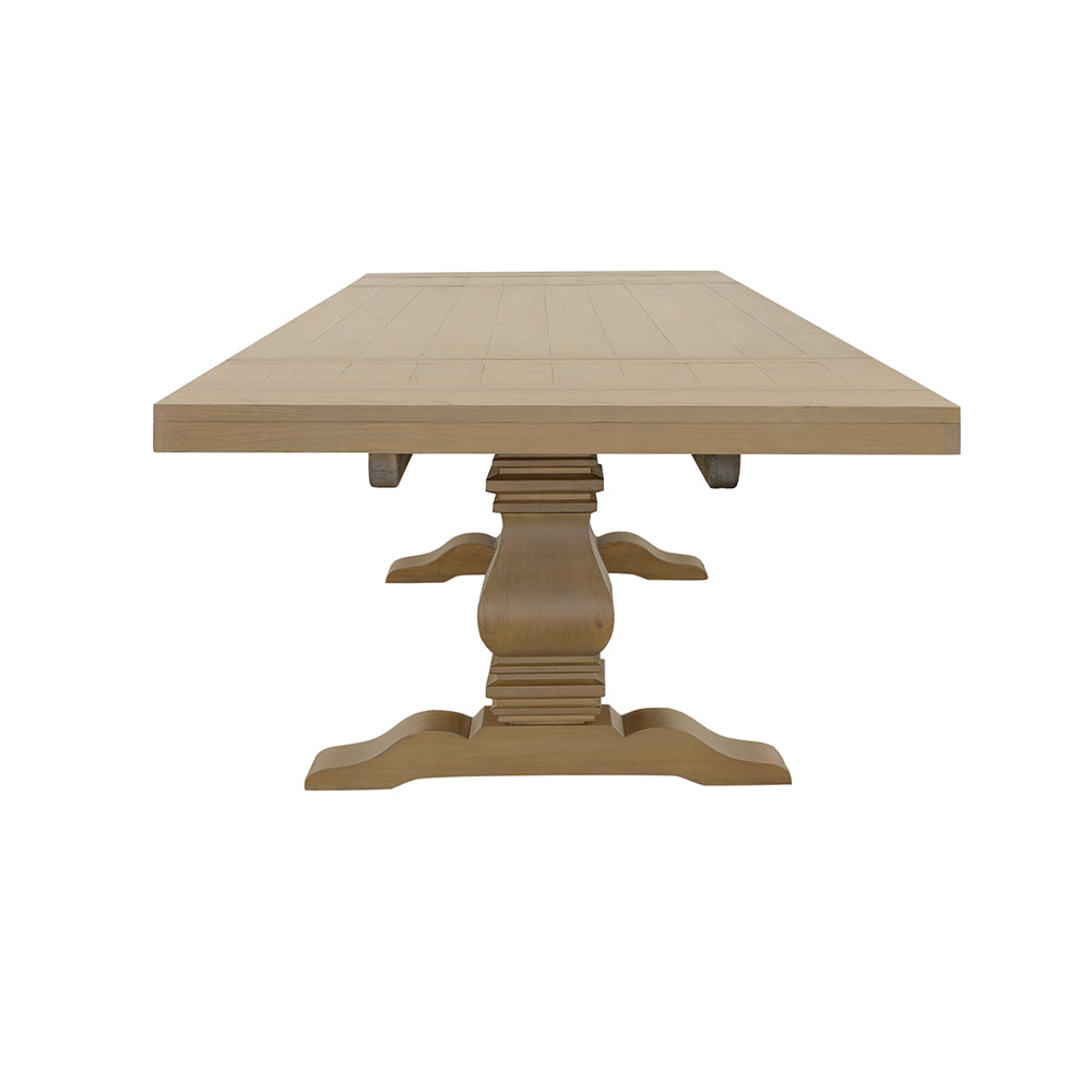 Florence Rustic Honey 126-Inch Extension Dining Table