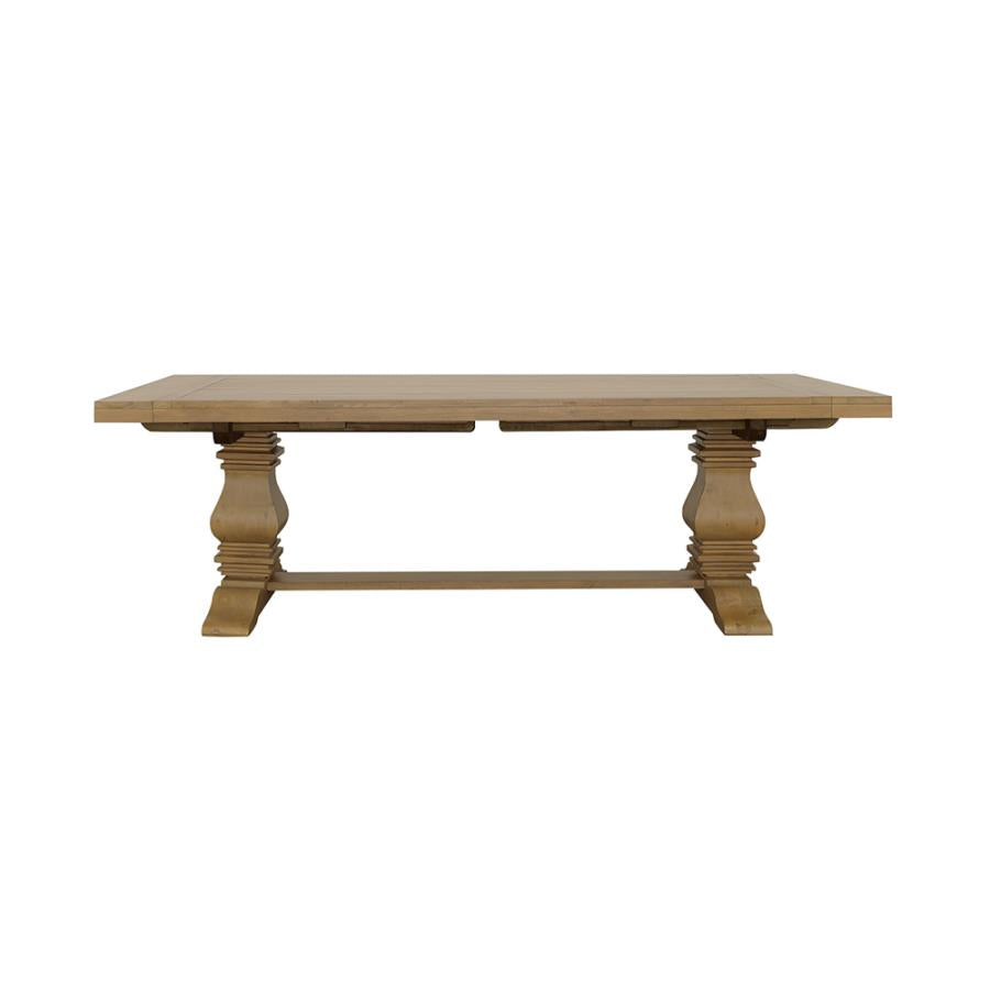 Florence Rustic Honey 126-Inch Extension Dining Table